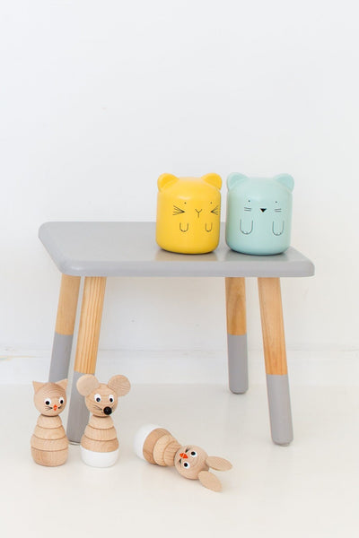Wooden Stacking Puzzle - Kitty