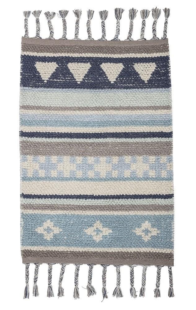 Bloomingville Mini Cotton Rug (Blue)