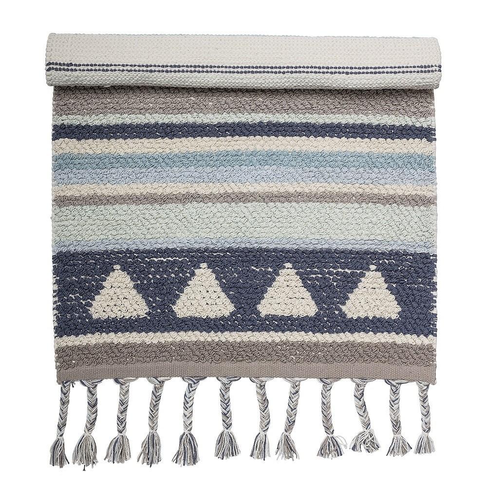 Bloomingville Mini Cotton Rug (Blue)