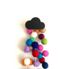 Cloud Wall Hook - Black - Wiggles Piggles  - 1