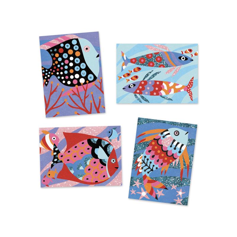 Sand Art Kit for Kids: Djeco Rainbow Fish – The Art Kit