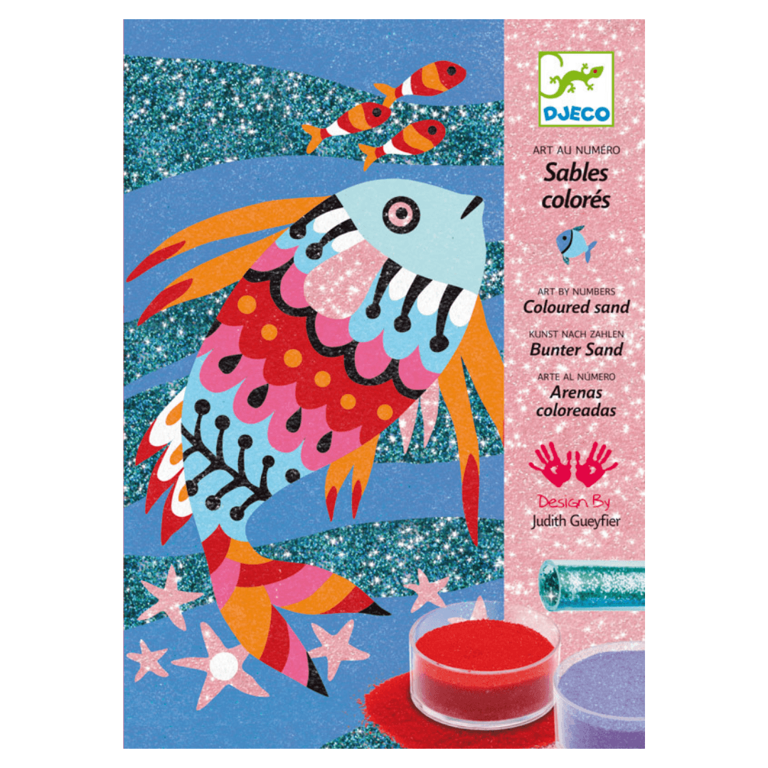 Djeco Rainbow Fish Coloured Sand