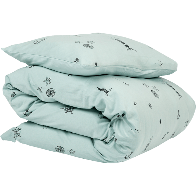 Ndoto Textile Under The Sea Cot Quilt Set - Blue - Wiggles Piggles 