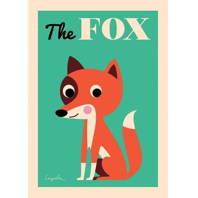 Omm Design Fox Poster - Wiggles Piggles