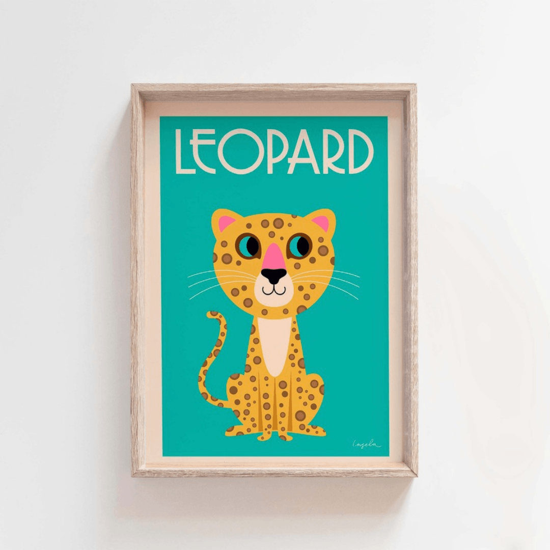 Omm Design Leopard Poster