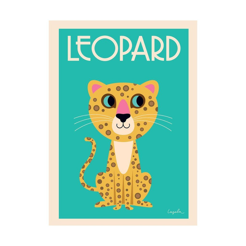 Omm Design Leopard Poster