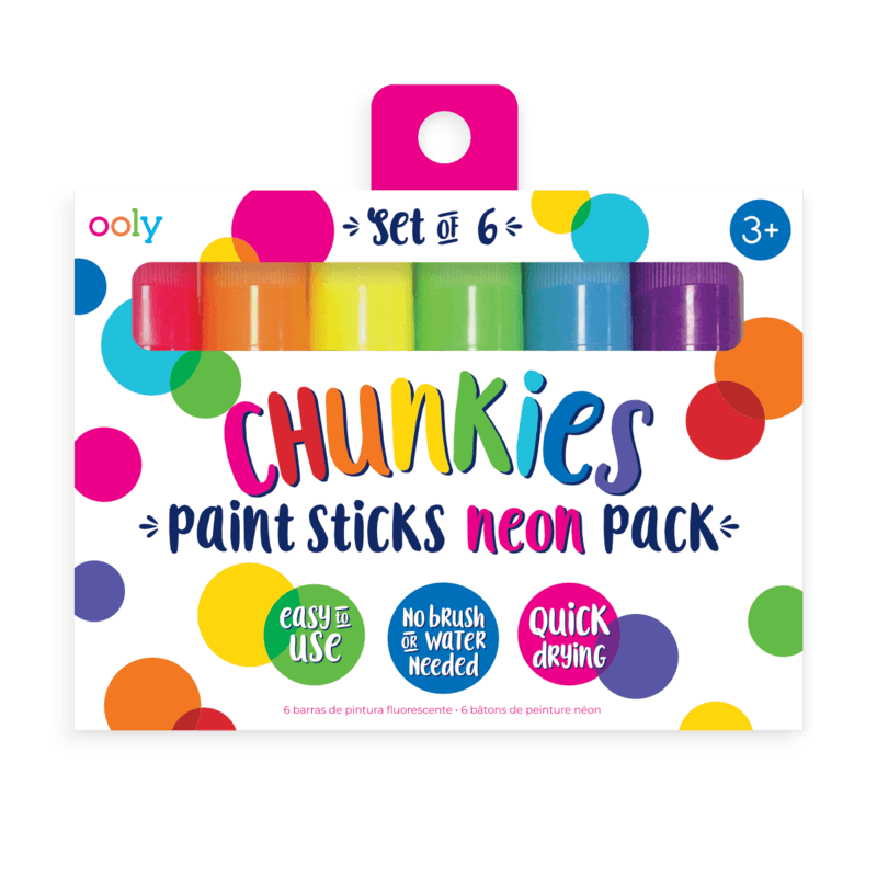 Ooly Neon Chunkies Paint Sticks (Set of 6)