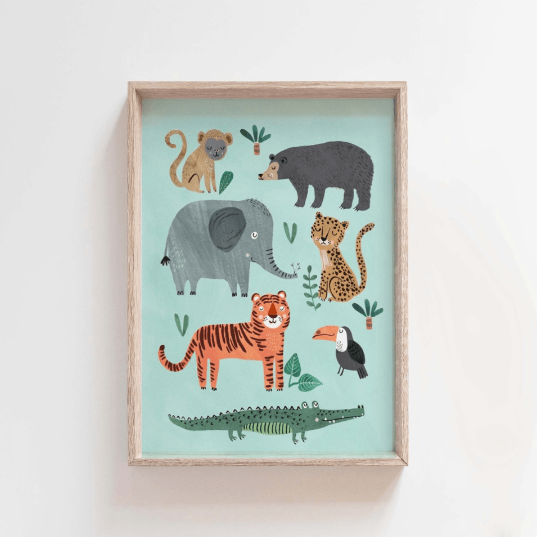 Petit Monkey Wild Animals Poster