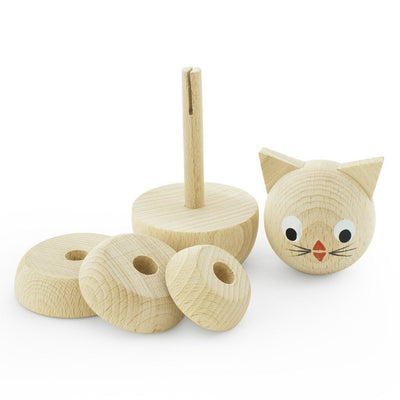 Wooden Stacking Puzzle - Kitty - Wiggles Piggles  - 2