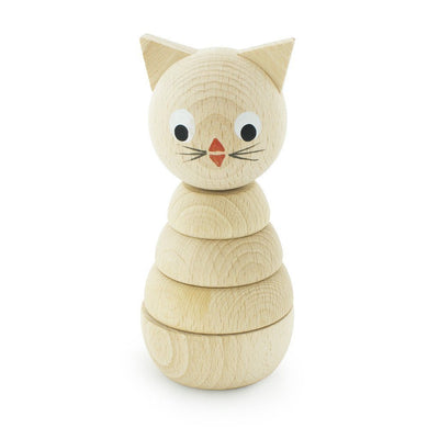 Wooden Stacking Puzzle - Kitty - Wiggles Piggles  - 1