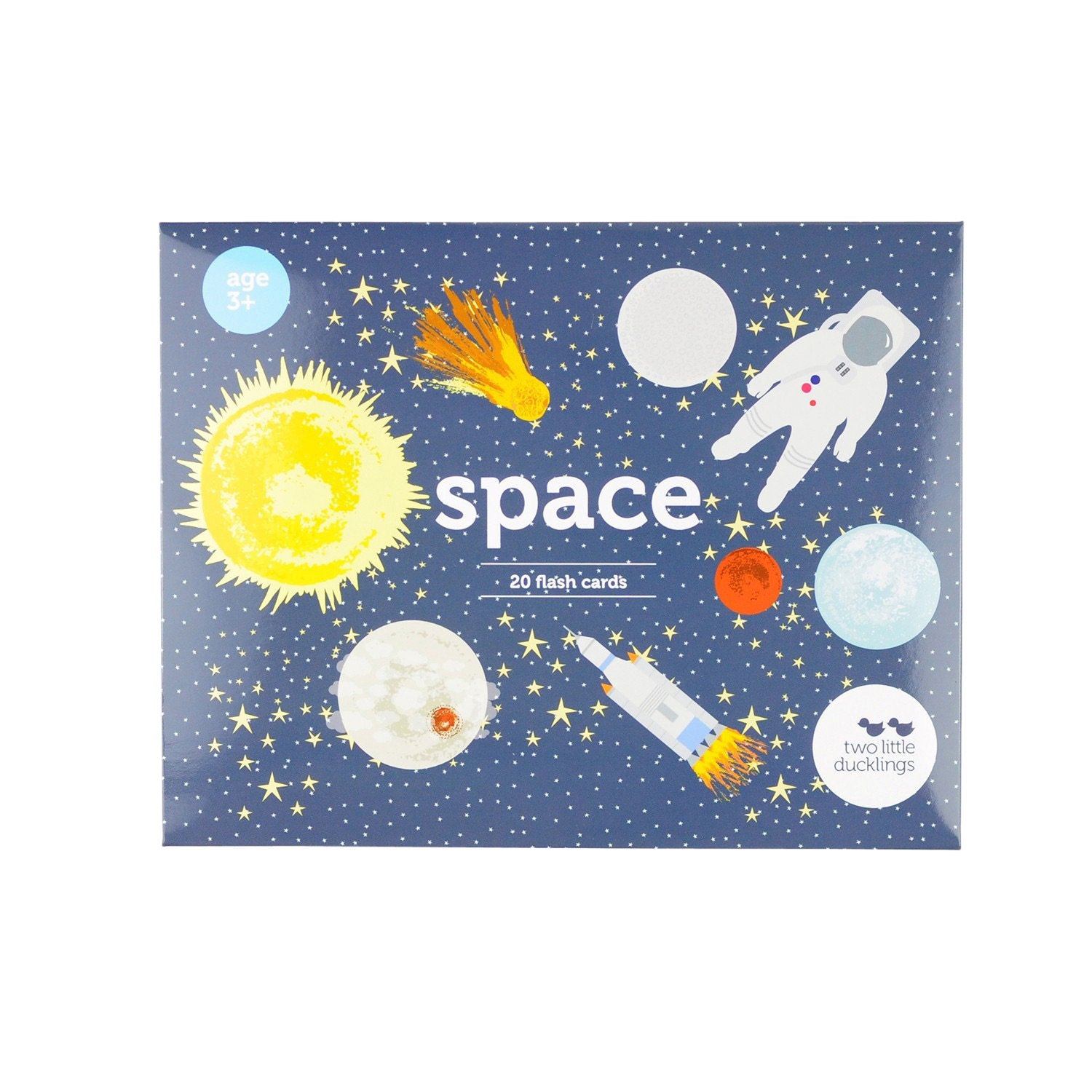 Two Little Ducklings Flash Cards (Space)