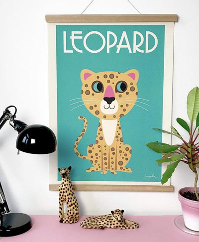 Omm Design Leopard Poster