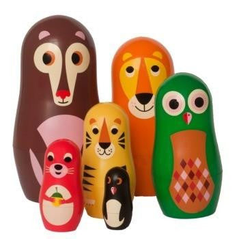 OMM Design Animal Series Nesting Dolls - Series 1 - Wiggles Piggles  - 1